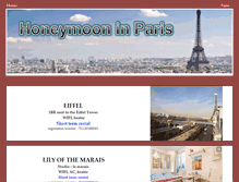 Tablet Screenshot of honeymoon-in-paris.com